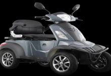 Pev hayrider electric four-wheeler scooter