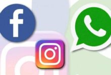 WhatsApp, Instagram ,Facebook