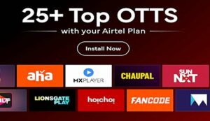 Airtel Plan for OTT Platform